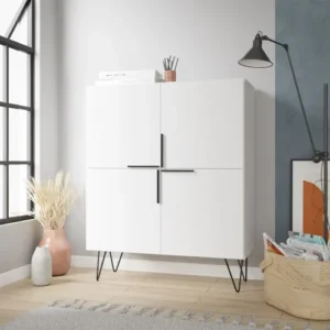 Gilei- White High Gloss Finish Chest of Drawer