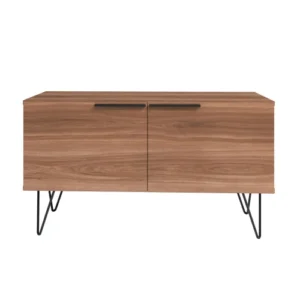 Okie - White & Oak Compact Storage Cabinet